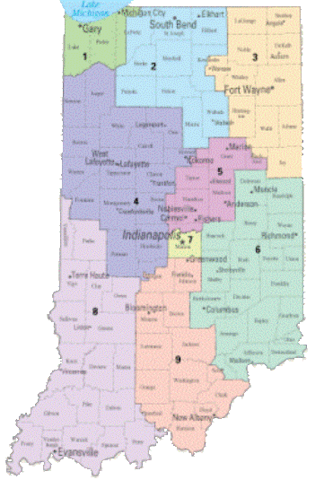 [Congressional District Map Of Indiana]